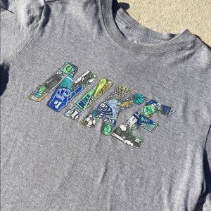 Vintage Nike Constructed design T Shirt